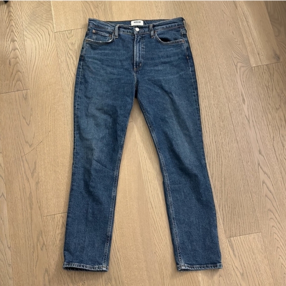 AGOLDE Merrel Mid-Rise Straight Jeans Size 28 - Picture 2 of 6